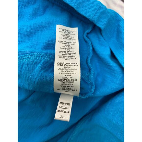 Weekends Chicos 0 Dolman Tee Shirt Womens S Pouch Pocket V Neck Short Sleeves - Picture 10 of 12